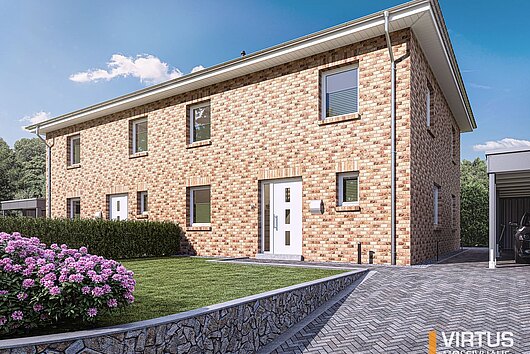 401 m² Baugrundstück mit attraktiver Neubau-Stadthaus-DHH in Selent